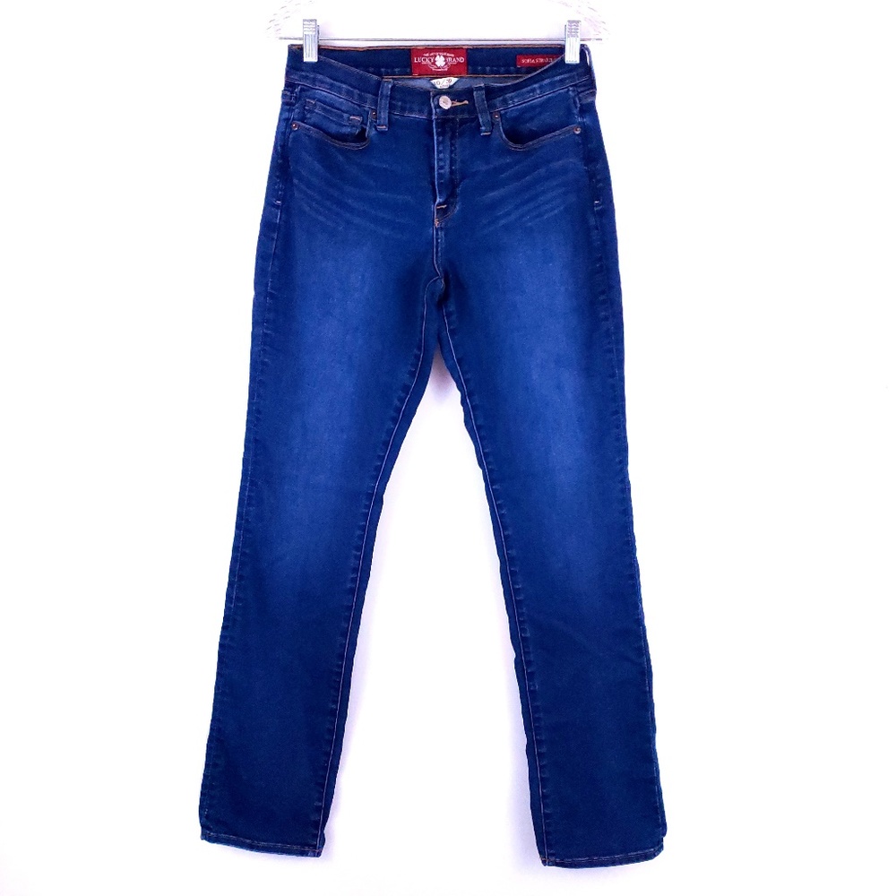 Lucky Brand Women Jean Sofia Straight Mid Rise Size 10 (28x33)